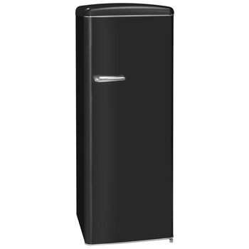 Frigider cu 1 usa RETRO Exquisit RKS325-V-H-160F MS, Clasa F, Volum 229 L, No Frost, negru Frigider cu 1 usa RETRO Exquisit RKS325-V-H-160F MS, Clasa F, Volum 229 L, No Frost, negru