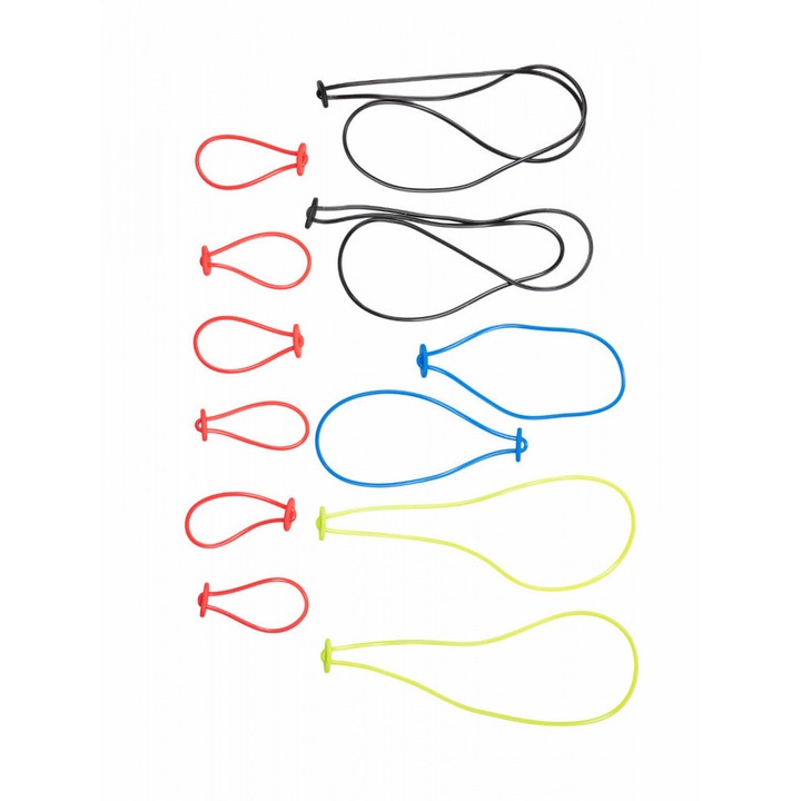 Set 12 elastice din silicon Solutions, dimensiuni diferite