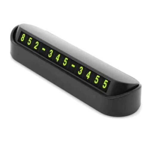 Placa premium numar telefon fosforescent pentru parcare temporara