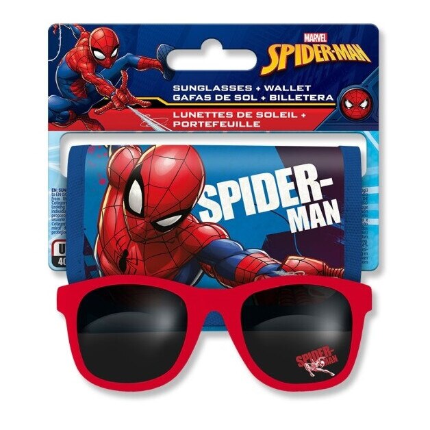 Set portofel si ochelari de soare Spiderman Multicolor