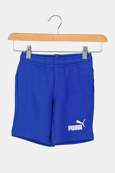 Puma, Pantaloni scurti din amestec de bumbac cu buzunare laterale Essentials, Albastru royal Puma, Pantaloni scurti din amestec de bumbac cu buzunare laterale Essentials, Albastru royal