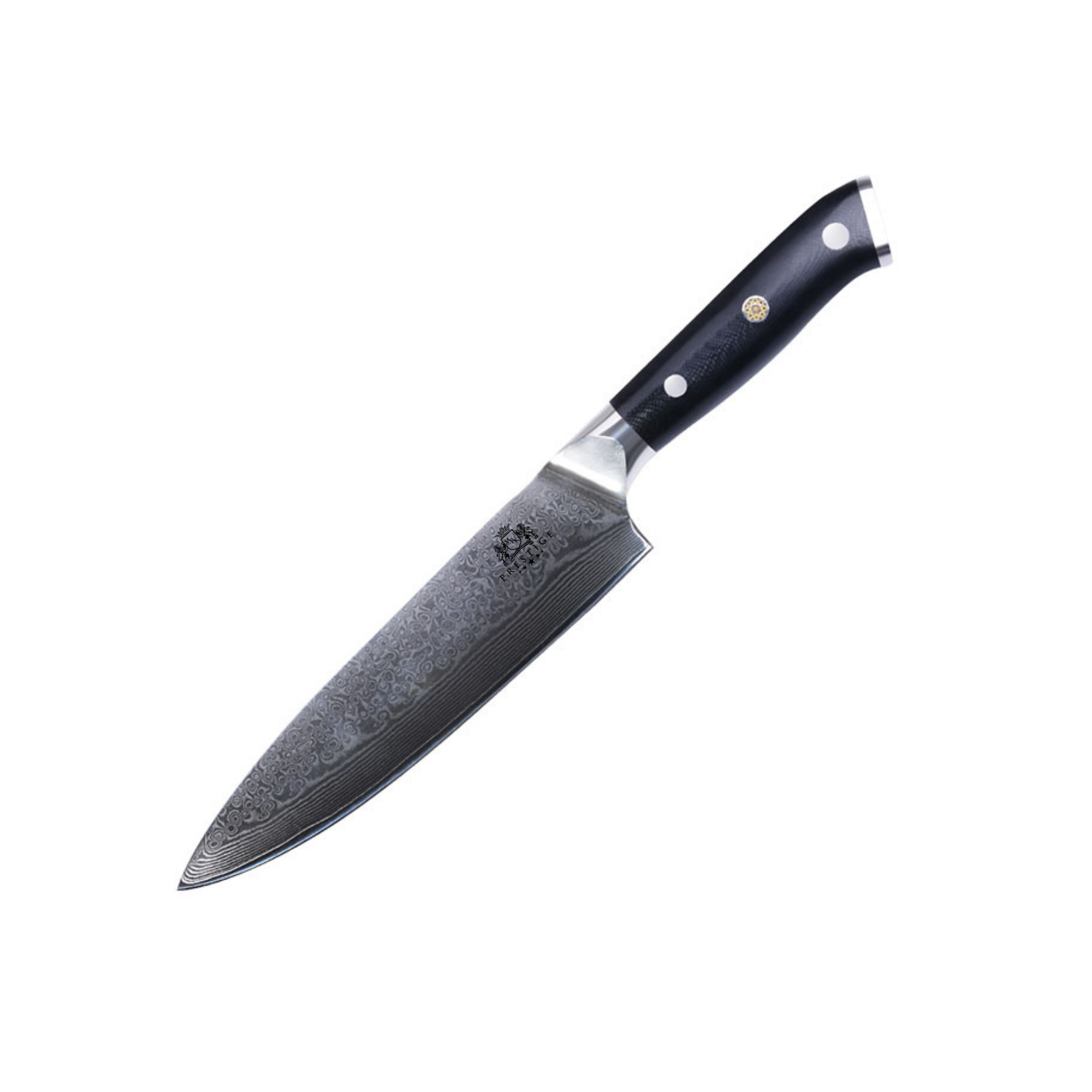 Cutitul bucatarului profesional MRK PRESTIGE din otel de damasc, cu lama de 20 cm