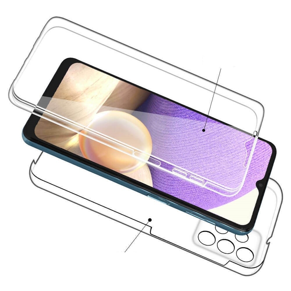 Кейс за Samsung Galaxy A32 5G - Силиконов и Пластмасов, Преден и Заден ...