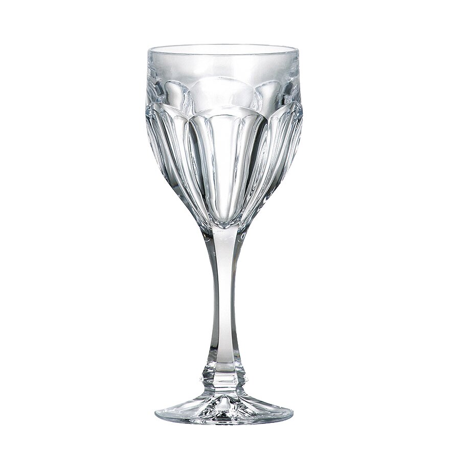 Set 6 pahare vin alb 190 ml model Safari Bohemia Cristallite cu Titanium