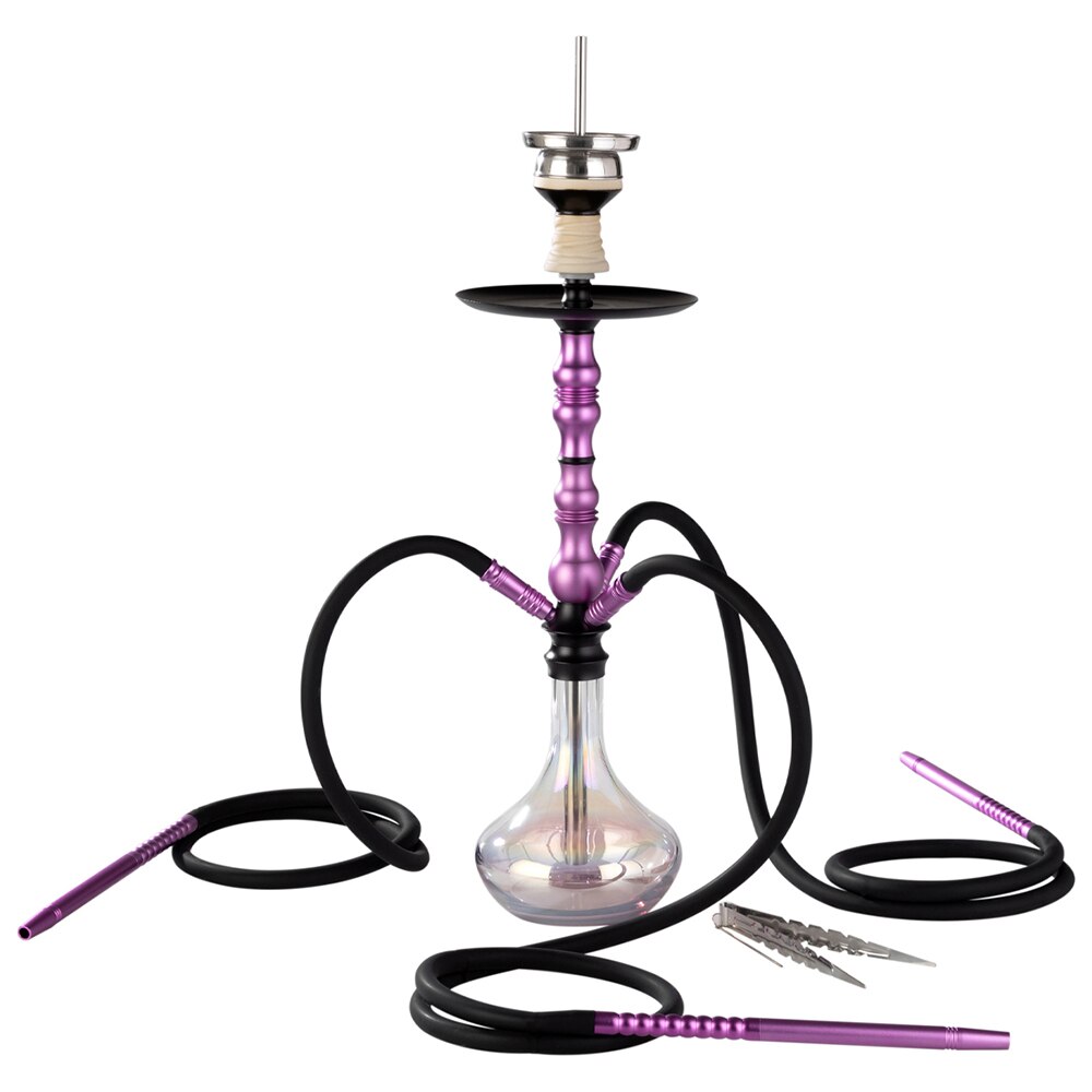 Narghilea Dream Havana Purple 65 CM cu trei furtunuri