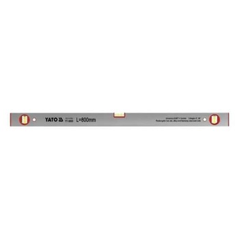 Nivela Yato, cu 3 bule, din aluminiu, argintie, 800mm Nivela Yato, cu 3 bule, din aluminiu, argintie, 800mm