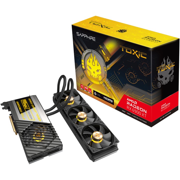 Placa video Sapphire Radeon™ RX 6900 XT TOXIC Limited Edition Gaming, 16GB GDDR6, 256-bit