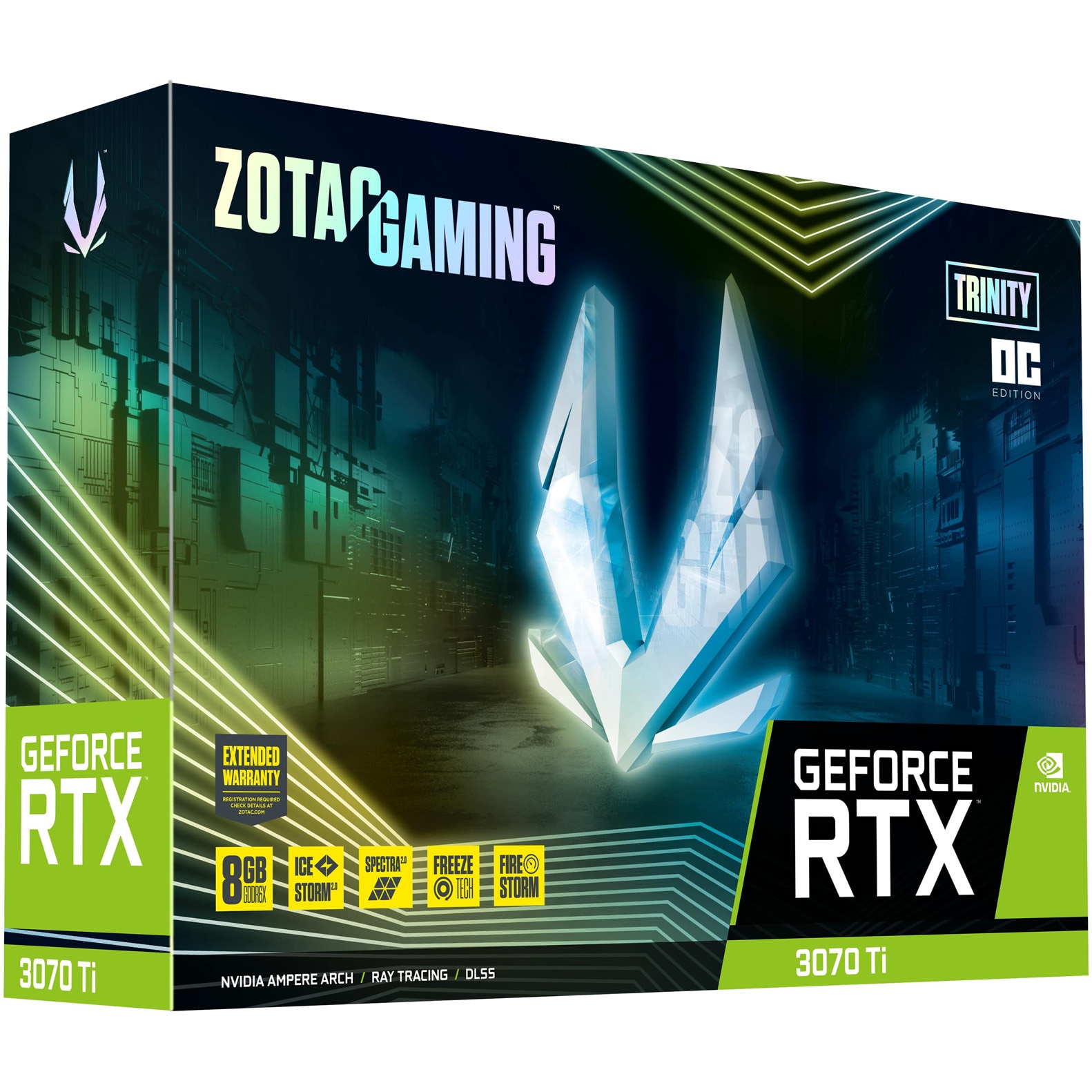 Placa video ZOTAC GAMING GeForce® RTX™ 3070 Ti Trinity OC, 8GB