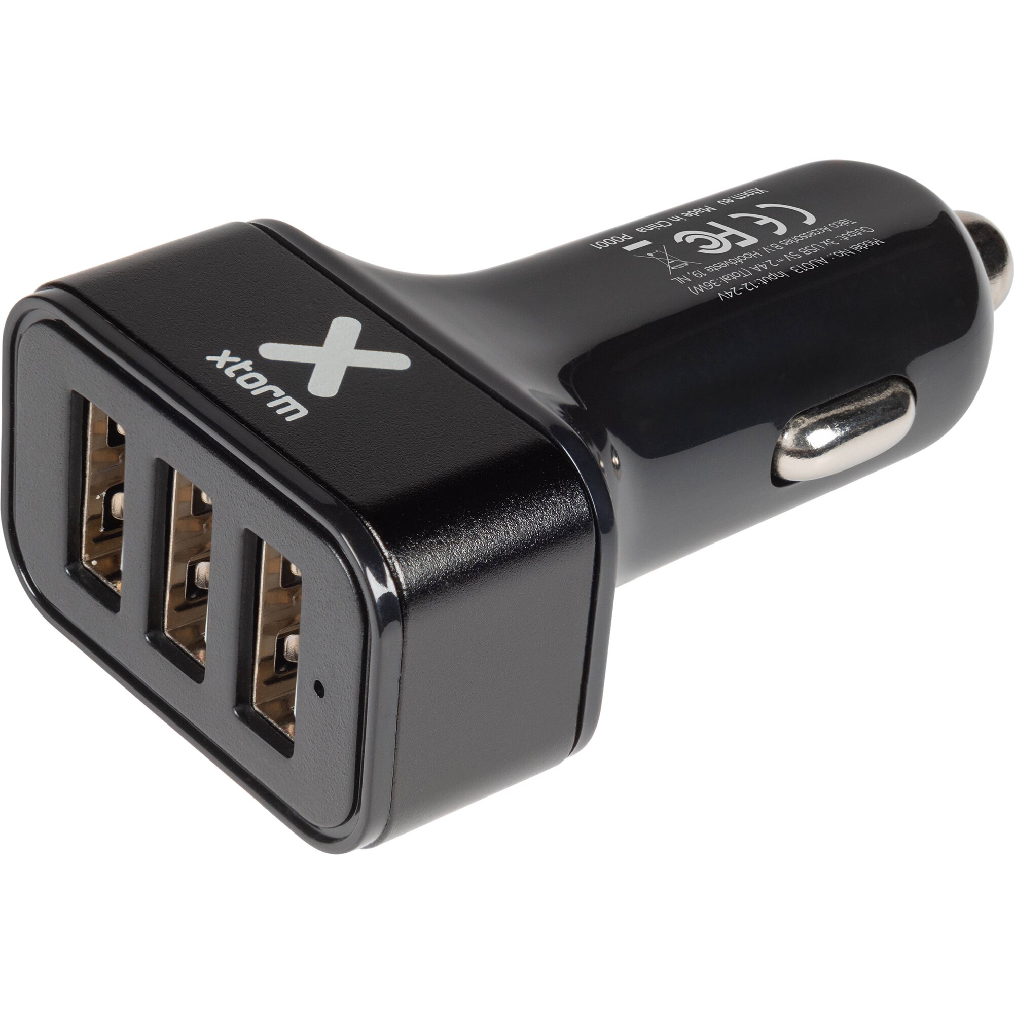 Incarcator auto Xtorm, 3 porturi USB, Negru