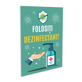 Indicator folositi dezinfectant S3030, PVC (Komatex) 3 mm, 200x300mm Indicator folositi dezinfectant S3030, PVC (Komatex) 3 mm, 200x300mm