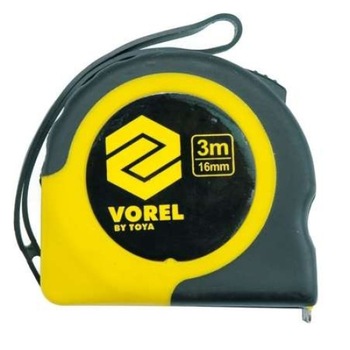 Ruleta Vorel, galben-negru, 10m x 25mm Ruleta Vorel, galben-negru, 10m x 25mm
