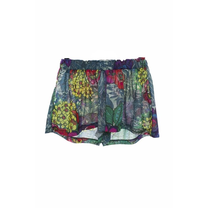 Pantaloni Fete scurti, Desigual "Jungle", Multicolor, 13/14 Ani