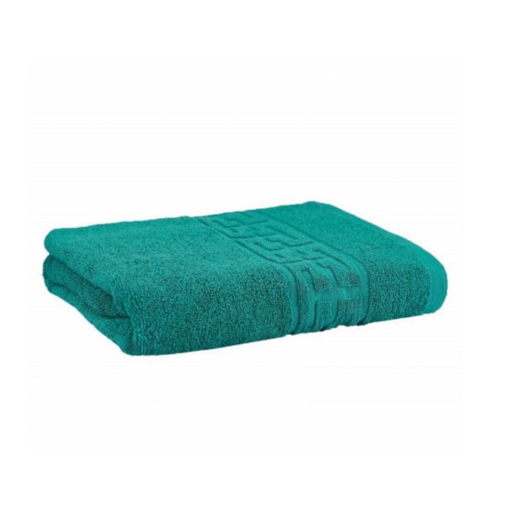 Prosop Baie Plush, model grecesc, bumbac 100%, 130/70 cm, 500 gr/m2, verde smaralad