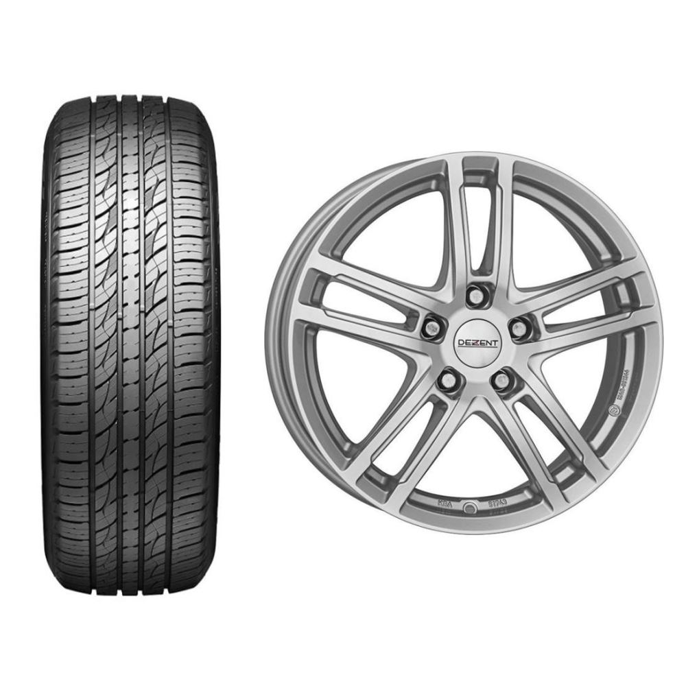 Roata completa Hyundai Tucson janta aliaj Dezent TZ 5x114.3, 17 inch si anvelopa vara Kumho KL33 225/60R17 99H si Senzor presiune ALCAR