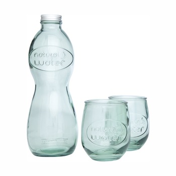 Set din sticla reciclata alcatuit din 3 piese Set din sticla reciclata alcatuit din 3 piese