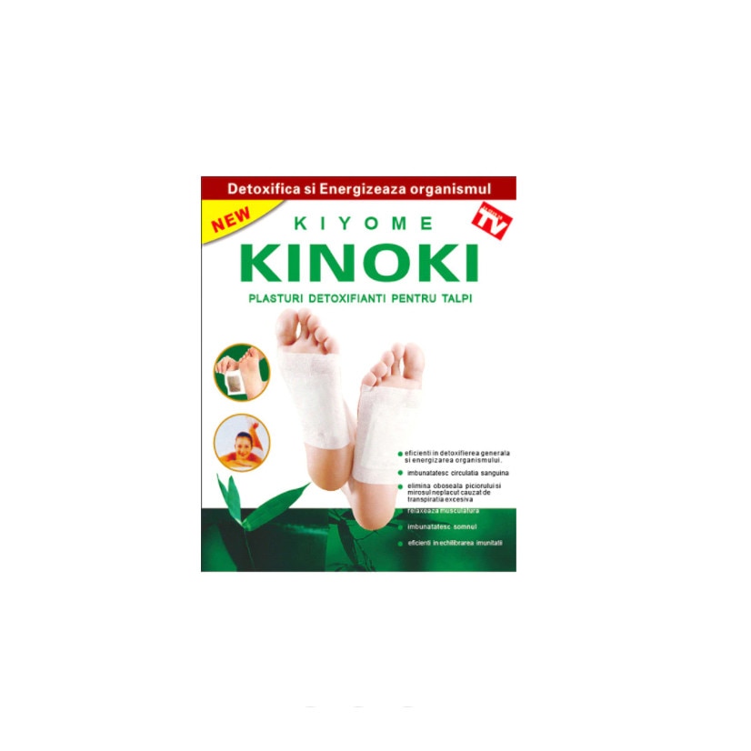 Set 50 plasturi Kinoki pentru detoxifierea organismului, 