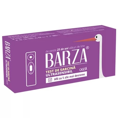 Test de sarcina Ultrasensibil Caseta Barza, 1 bucata