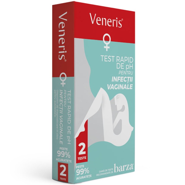 Test de pH pentru infectii vaginale Veneris, 2 bucati