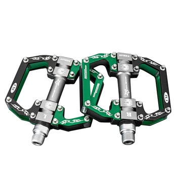 Pedale aluminiu pentru bicicleta Rockbros 2010-12SBKGN, verde Pedale aluminiu pentru bicicleta Rockbros 2010-12SBKGN, verde