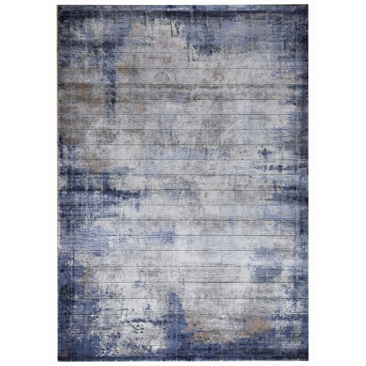 Covor Karacahan Alya Z368B Cream/Blue, 230x160 cm, 11 mm inaltime fir, Culori moderne