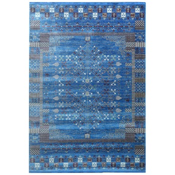 Covor Karacahan Bella Z144A Navy / Navy, 160x230 cm, 5 mm inaltime fir, Aspect moden Covor Karacahan Bella Z144A Navy / Navy, 160x230 cm, 5 mm inaltime fir, Aspect moden