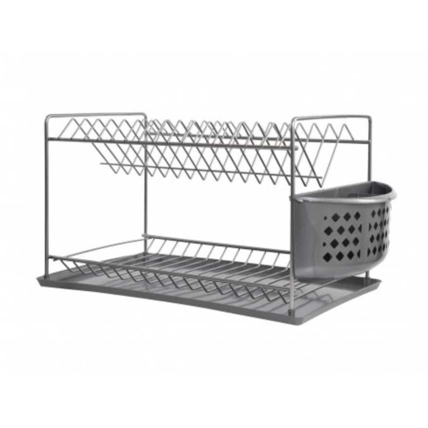 Uscator vase 2 nivele si tava din plastic 24x40x25