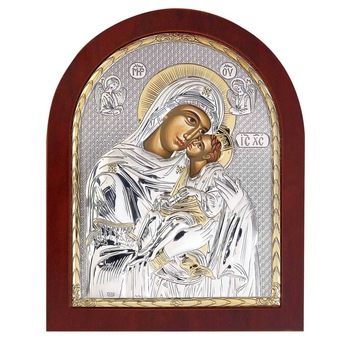 Maica Domnului Dulcea Sarutare Icoana Argint 8.5x10cm ClassGifts Maica Domnului Dulcea Sarutare Icoana Argint 8.5x10cm ClassGifts