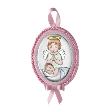 Icoana Patut Fetite Ingerul Pazitor 9x12cm Roz cu Melodie ClassGifts Icoana Patut Fetite Ingerul Pazitor 9x12cm Roz cu Melodie ClassGifts