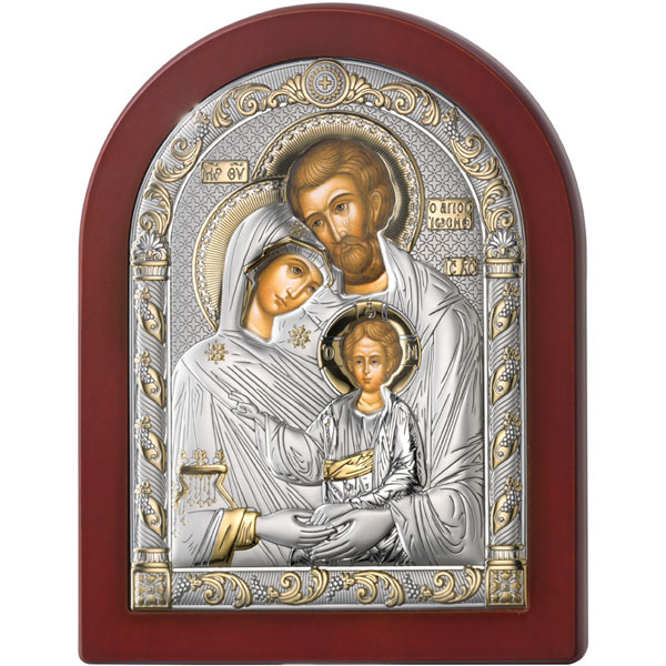 Icoana Argint Familia Sfanta 17.5x22.5cm Auriu ClassGifts