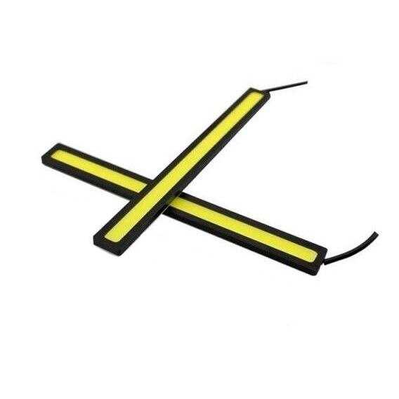 Set LED-uri Flexzon, Auto Lumina Zilei 12V Cob Drl - 14 cm alb