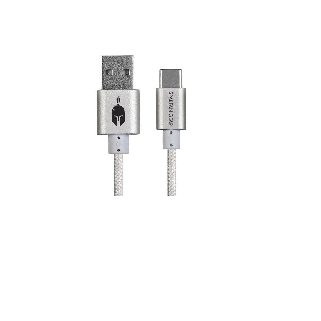 Cablu Usb C Spartan Gear Alb compatibil PS 5 Xbox One Tableta Telefon
