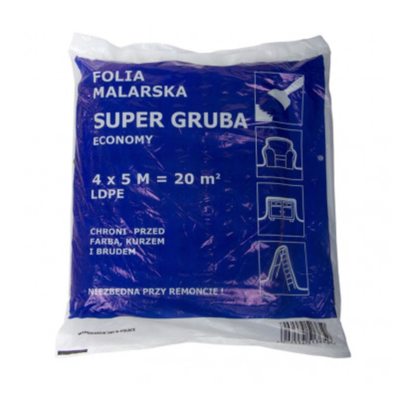 Folie protectoare 4x5m subtire / 0.7micrometri