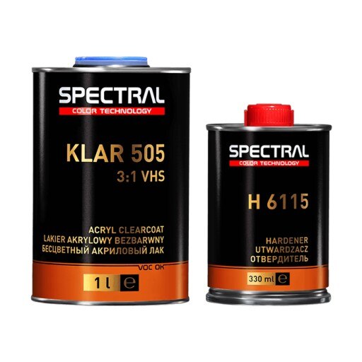 Set NOVOL Spectral Lac Klar 505 VHS 1.00 L si intaritor H6115 0.33L