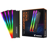 Memorie Gigabyte AORUS RGB, 16GB DDR4, 3733MHz CL18, Dual Channel Kit (With Demo Kit)