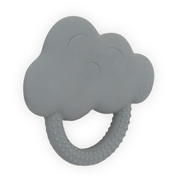 Jucarie dentitie, Jollein Cloud, cauciuc, gri
