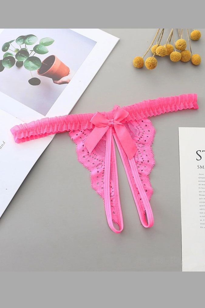 Chiloti dama, Rochena, Tanga, Nylon, 8025, Roz, S-M INTL - eMAG.ro