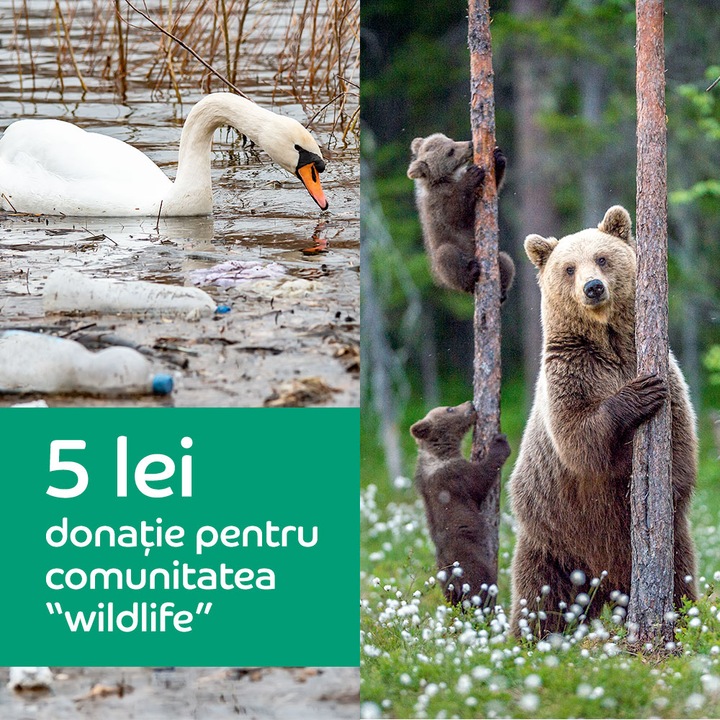 Donatie 5 lei pentru comunitatea "wildlife"