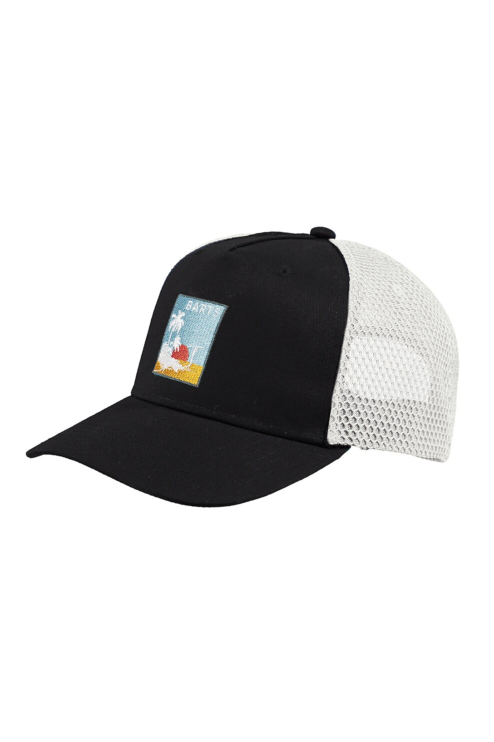 Barts, Sapca cu insertii din plasa Wattle, Negru/Alb/Bleu