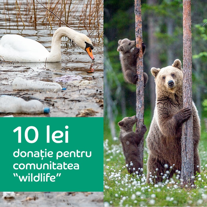 Donatie 10 lei pentru comunitatea "wildlife"