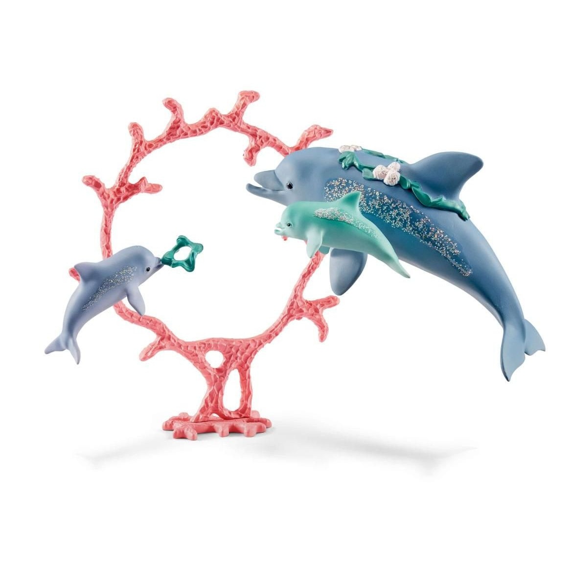 Set figurine Schleich, Mama delfin cu pui