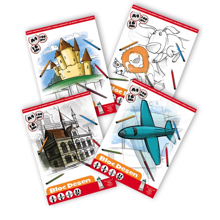 Bloc desen A4 16 160 fileg Pigna