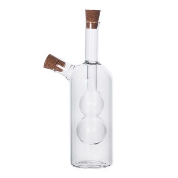 Recipient pentru ulei si otet Luigi Ferrero, cu doua guri, transparent, sticla Recipient pentru ulei si otet Luigi Ferrero, cu doua guri, transparent, sticla