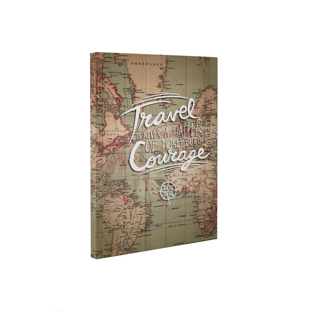 Travel and courage - Tablou Canvas - 50x65 cm
