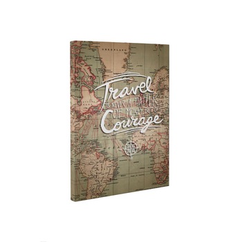 Travel and courage - Tablou Canvas - 50x65 cm Travel and courage - Tablou Canvas - 50x65 cm