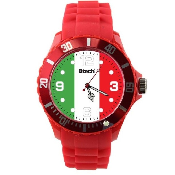 Btech BSW-6060 olasz zászlós szilikon karóra