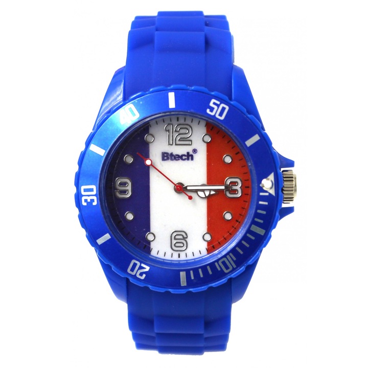 Btech BSW-6050 francia zászlós szilikon karóra