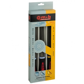 Set 2 pile si 1 raspel cu maner, IUS Set 2 pile si 1 raspel cu maner, IUS