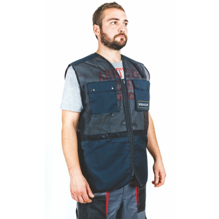 Vesta de protectie, DINGO GEAR, pentru dresaj caini, Negru, 2XL, 40x38x5 cm