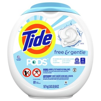 Detergent capsule Tide free & Gentle 81 bucati Detergent capsule Tide free & Gentle 81 bucati