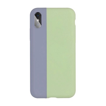 Husa compatibila cu iPhone SE 2 2020 / iPhone 7 / iPhone 8 model magnetic din silicon, Green/Grey Husa compatibila cu iPhone SE 2 2020 / iPhone 7 / iPhone 8 model magnetic din silicon, Green/Grey